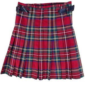 The Kilt Company Scottish Plaid Kilt Men’s 34/36 Red Blue Green Tartan Academia